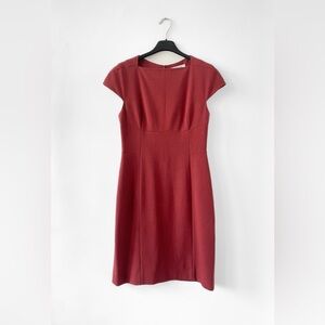 MM Lafleur Cap Sleeve Dress - Dusty Red